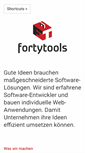 Mobile Screenshot of fortytools.com